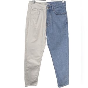 Adika Two Tone Mom Jeans Sz M